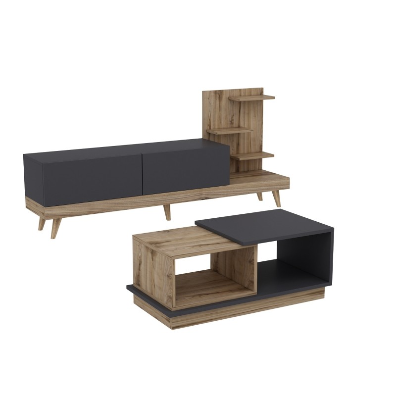 Living Room Furniture Set Dizayn - Anthracite, Ciragan Anthracite
Walnut