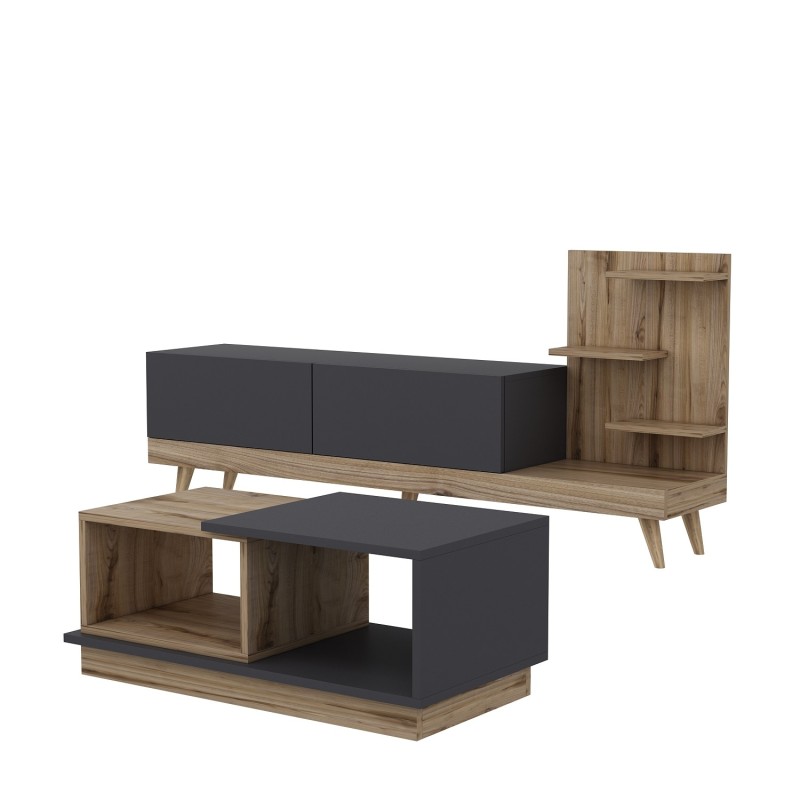 Living Room Furniture Set Dizayn - Anthracite, Ciragan Anthracite
Walnut