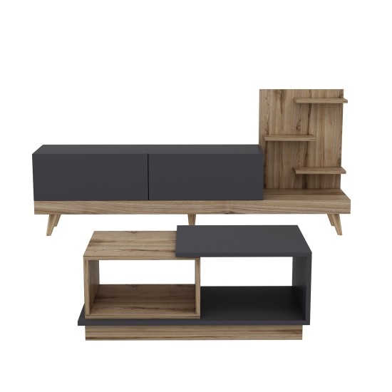 Living Room Furniture Set Dizayn - Anthracite, Ciragan Anthracite
Walnut Living Room Furniture Set Dizayn - Anthracite, Ciragan Anthracite
Walnut