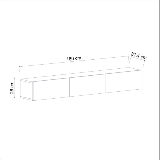TV Stand Terra - White White TV Stand Terra - White White