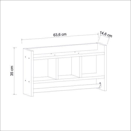 Wall Shelf Asya - Whıte White Wall Shelf Asya - Whıte White