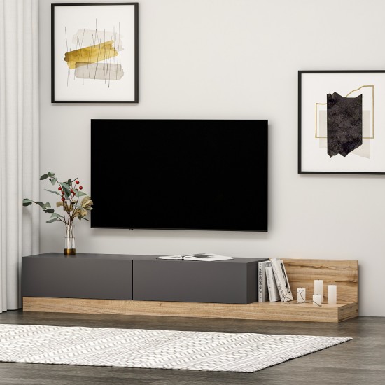 TV Stand Majör - Anthracite, Walnut Anthracite
Walnut TV Stand Majör - Anthracite, Walnut Anthracite
Walnut