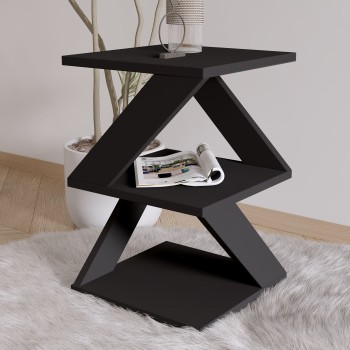 Side Table Albeni - Black, Oak Black
Oak
