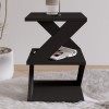 Side Table Albeni - Black, Oak Black
Oak