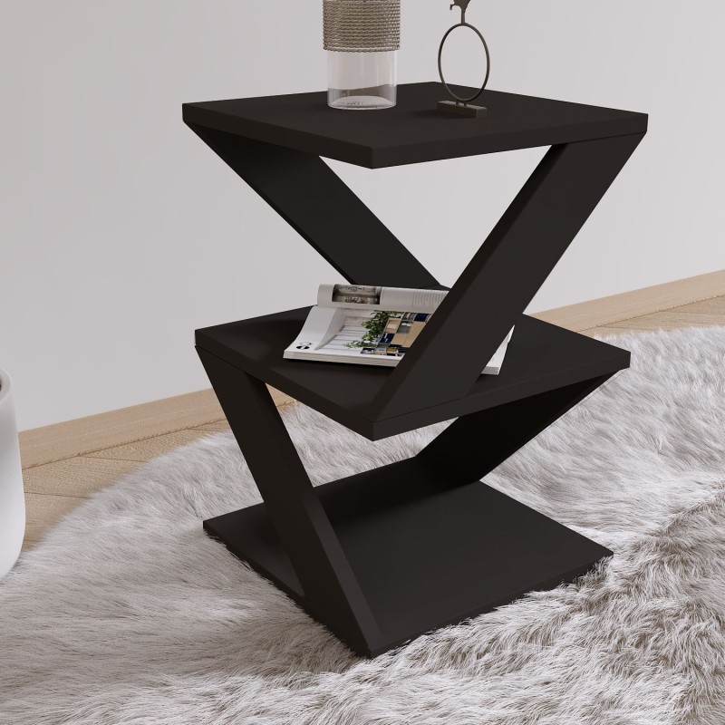 Side Table Albeni - Black, Oak Black
Oak