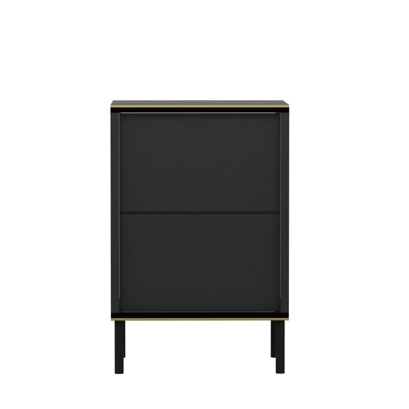 Hanah Home Nightstand Imaj - Anthracite Anthracite