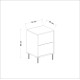 Nightstand Imaj - Anthracite Anthracite Hanah Home Nightstand Imaj - Anthracite Anthracite