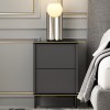 Hanah Home Nightstand Imaj - Anthracite Anthracite