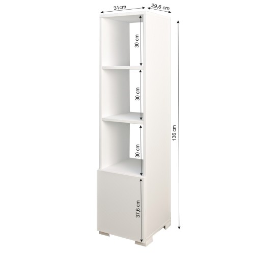 Bookshelf Kuzey - White White Bookshelf Kuzey - White White