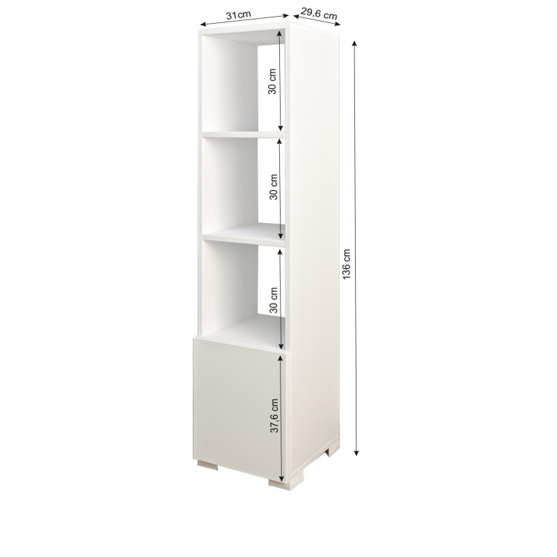 Bookshelf Kuzey - White White
