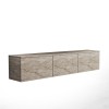 TV Stand Neon Illuminated - Travertine Travertine