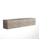 TV Stand Neon Illuminated - Travertine Travertine TV Stand Neon Illuminated - Travertine Travertine