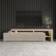 Έπιπλο Τηλεόρασης Beliz 192x35x53εκ - Travertine Μπεζ
