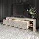 Έπιπλο Τηλεόρασης Beliz 192x35x53εκ - Travertine Μπεζ