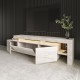 Έπιπλο Τηλεόρασης Beliz 192x35x53εκ - Travertine Μπεζ