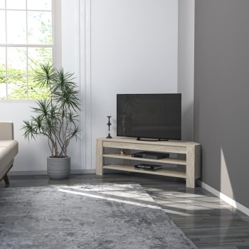 TV Stand Corner - Travertine Travertine