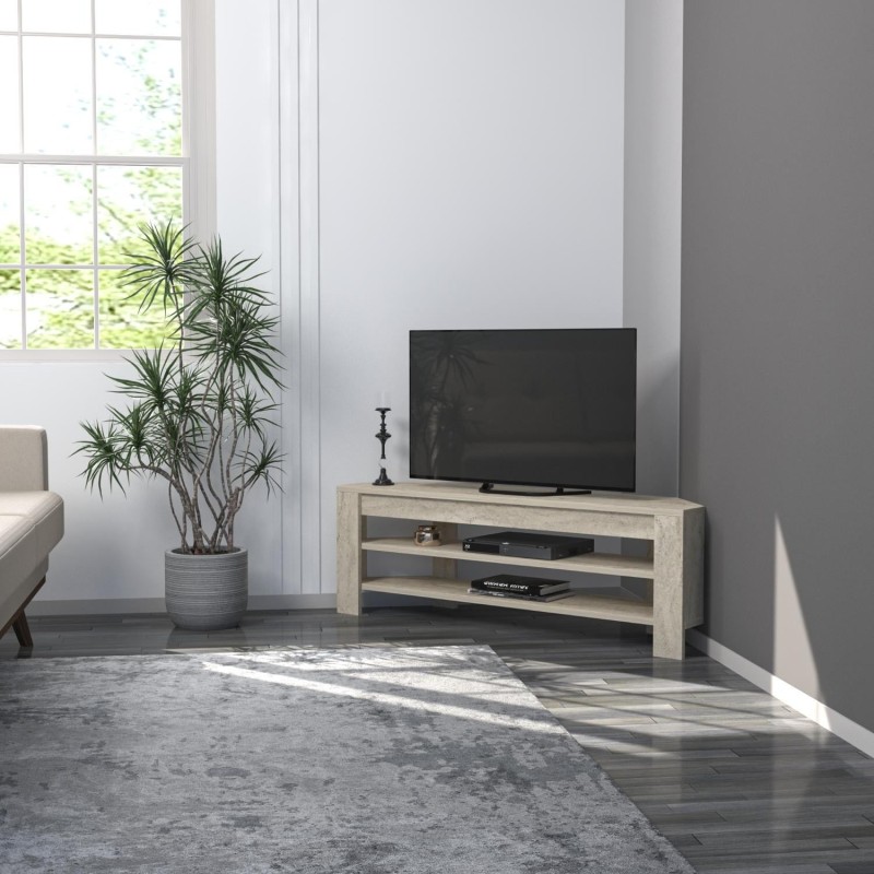 TV Stand Corner - Travertine Travertine
