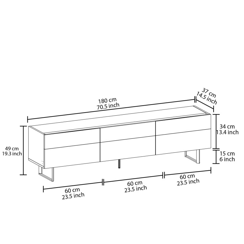 TV Stand Sign - Grey, Travertine Grey
Travertine