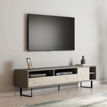 TV Stand Luga - Grey, Travertine Grey
Travertine