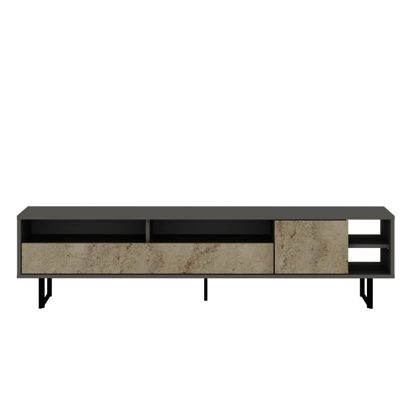 TV Stand Luga - Grey, Travertine Grey
Travertine