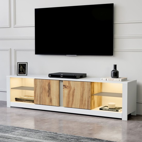 TV Stand Aydos - White, Oak White
Oak TV Stand Aydos - White, Oak White
Oak