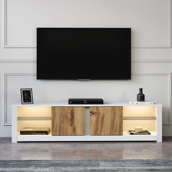 TV Stand Aydos - White, Oak White
Oak TV Stand Aydos - White, Oak White
Oak