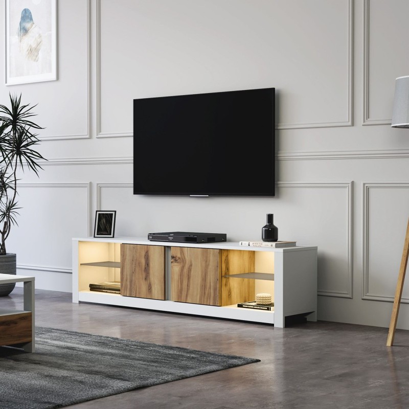 TV Stand Aydos - White, Oak White
Oak