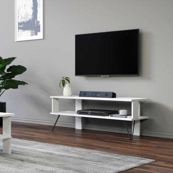 TV Stand Duama - White White TV Stand Duama - White White
