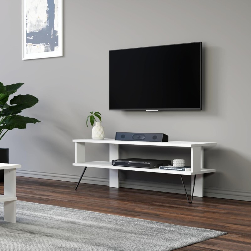 TV Stand Duama - White White