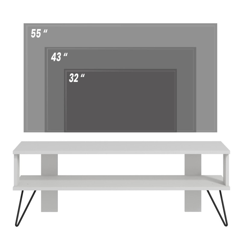 TV Stand Duama - White White