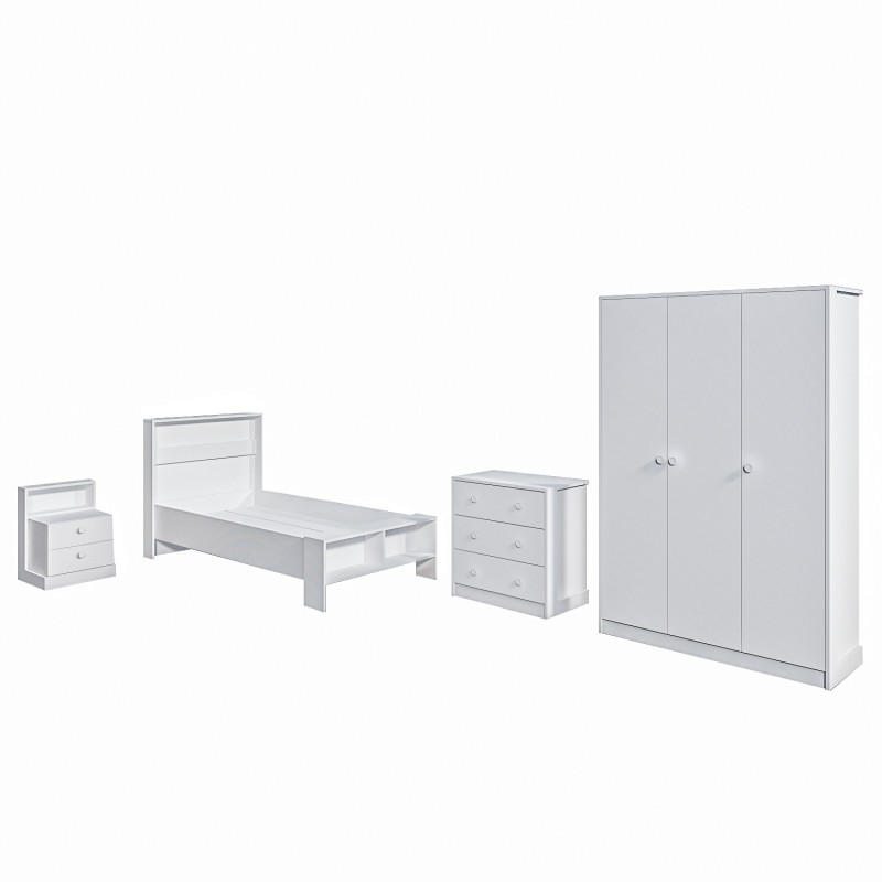 Young Room Set Life - White White