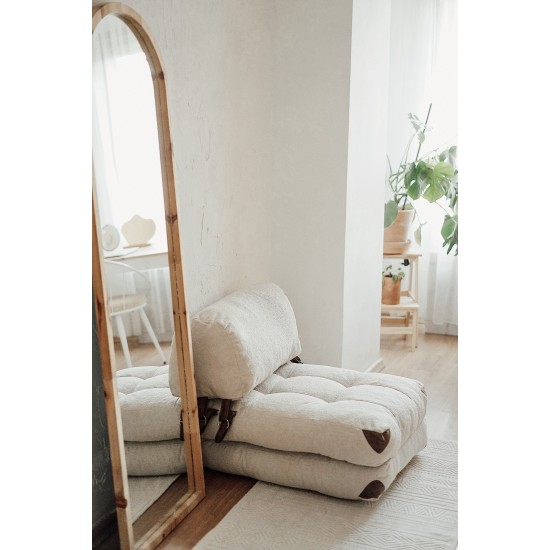 Atelier del Sofa 1-Seat Sofa-Bed Fold Teddy - Cream Cream