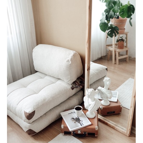 Atelier del Sofa 1-Seat Sofa-Bed Fold Teddy - Cream Cream
