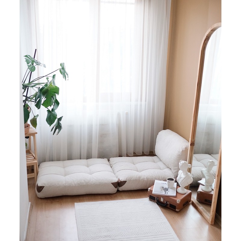 Atelier del Sofa 1-Seat Sofa-Bed Fold Teddy - Cream Cream