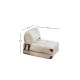 Atelier del Sofa 1-Seat Sofa-Bed Fold Teddy - Cream Cream