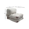 Atelier del Sofa 1-Seat Sofa-Bed Fold Teddy - Grey Grey