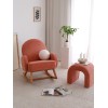 Atelier del Sofa Wing Chair Yoko - Coral Coral