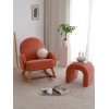 Atelier del Sofa Wing Chair Yoko - Coral Coral