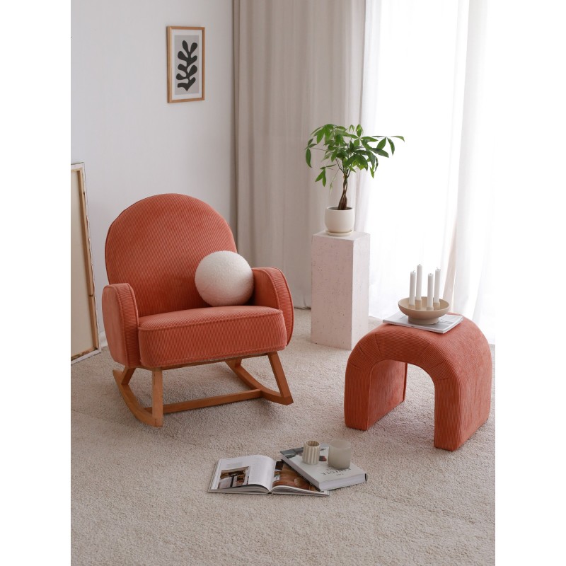 Atelier del Sofa Wing Chair Yoko - Coral Coral