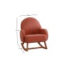 Atelier del Sofa Wing Chair Yoko - Coral Coral