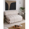 2-Seat Sofa-Bed Fold Kadife 2 - White White