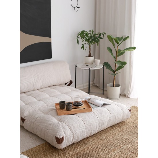 2-Seat Sofa-Bed Fold Kadife 2 - White White 2-Seat Sofa-Bed Fold Kadife 2 - White White