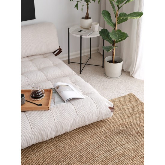 2-Seat Sofa-Bed Fold Kadife 2 - White White 2-Seat Sofa-Bed Fold Kadife 2 - White White