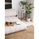 2-Seat Sofa-Bed Fold Kadife 2 - White White 2-Seat Sofa-Bed Fold Kadife 2 - White White