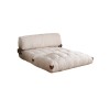 2-Seat Sofa-Bed Fold Kadife 2 - White White