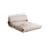 2-Seat Sofa-Bed Fold Kadife 2 - White White