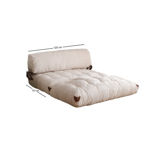 2-Seat Sofa-Bed Fold Kadife 2 - White White 2-Seat Sofa-Bed Fold Kadife 2 - White White
