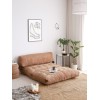 Atelier del Sofa 2-Seat Sofa-Bed Fold Kadife 2 - Camel Camel
