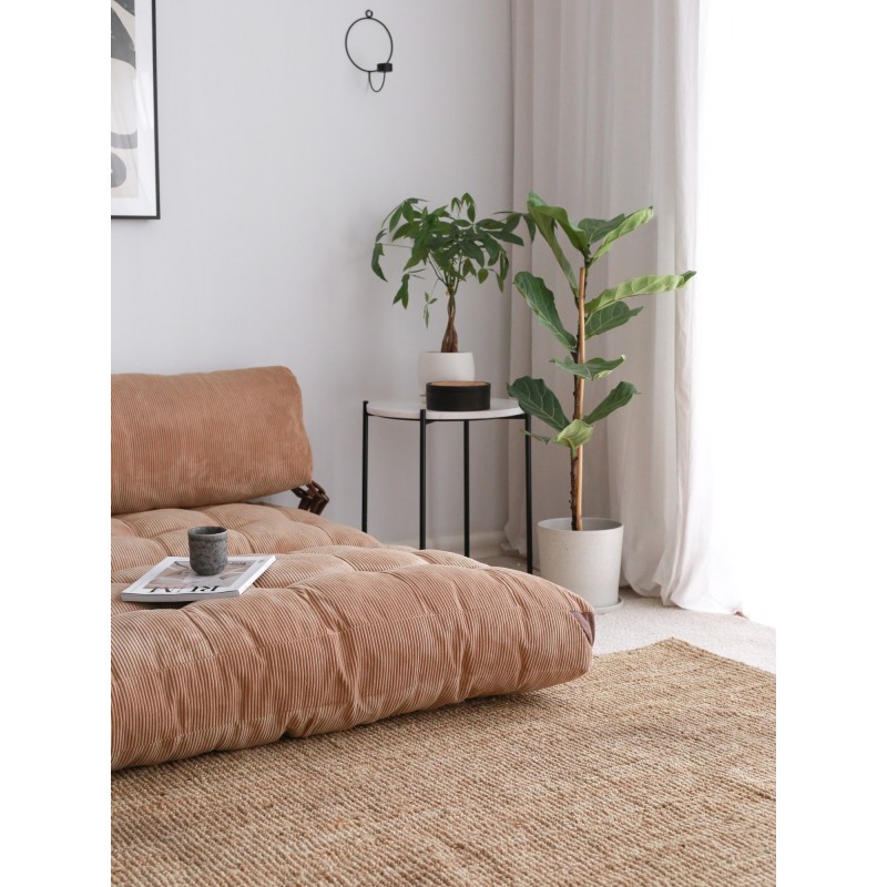 Atelier del Sofa 2-Seat Sofa-Bed Fold Kadife 2 - Camel Camel
