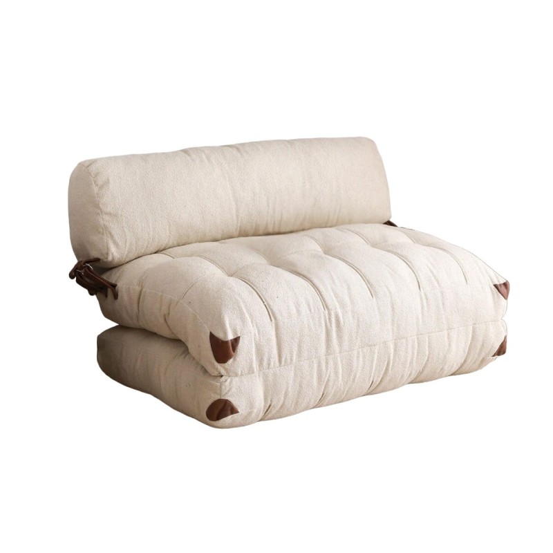 Atelier del Sofa 2-Seat Sofa-Bed Fold Teddy 2 - Cream Cream
